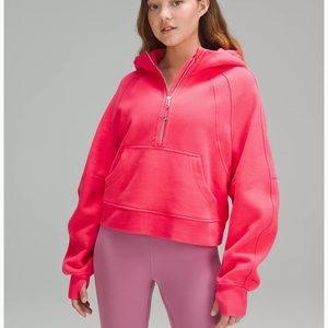 Lululemon Lip gloss Pink Oversized Scuba Halfzip